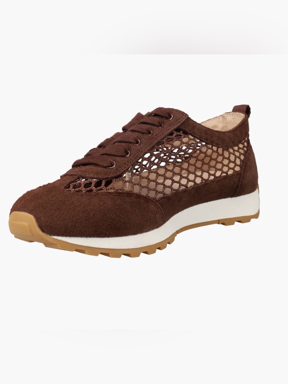 Pelle Moda Kimsy Sneakers – Size 8 | NEW | Brown Suede & Mesh Fashion Sneakers